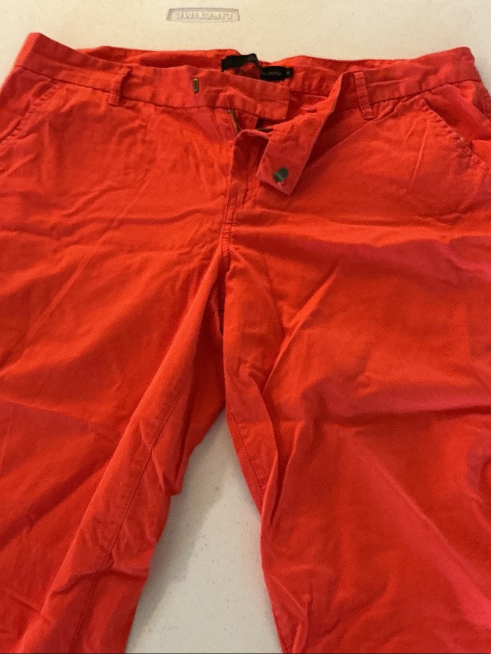 Calvin Klein Jeans Women’s Bright Orange Capris